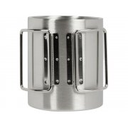 Стальная кружка со складными ручками «Kamchatka» арт. 836930 Стальная кружка со складными ручками «Kamchatka» арт. 836930