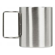 Стальная кружка со складными ручками «Kamchatka» арт. 836930 Стальная кружка со складными ручками «Kamchatka» арт. 836930