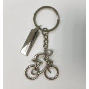 Брелок SILV CYCLIST; 4,0 x 4,0 x 0,4 см; металл серебристый