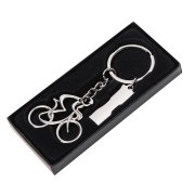 Брелок SILV CYCLIST; 4,0 x 4,0 x 0,4 см; металл серебристый