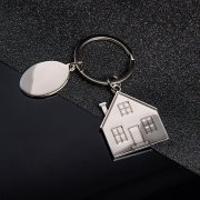 Брелок SILV HOME; 3,97 x 3,3 x 0,3 см; металл серебристый