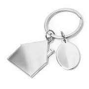 Брелок SILV HOME; 3,97 x 3,3 x 0,3 см; металл серебристый