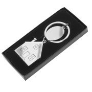 Брелок SILV HOME; 3,97 x 3,3 x 0,3 см; металл серебристый