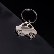 Брелок TITAN AUTO; 4,2 x 3 x 0,4 см; металл серебристый