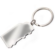 Брелок TITAN TRUCK; 5,4 x 2,7 x 0,4 см; металл серебристый