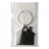 Брелок TONER HAUS; 4,1 x 3,7 x 0,5 см; серый, металл/пластик; лазерная гравировка Черный