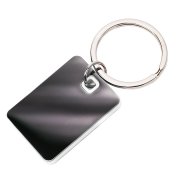 Брелок TONER TONED; 4 x 2,95 x 0,38 см; белый; металл/пластик Черный