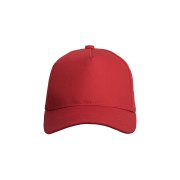 Бейсболка VALLEY, 5 клиньев, металлическая застежка Красный