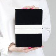 Блокнот A5 "Veles" с карманом, чёрный