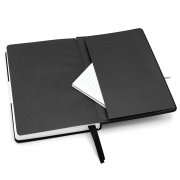 Блокнот A5 "Veles" с карманом, чёрный