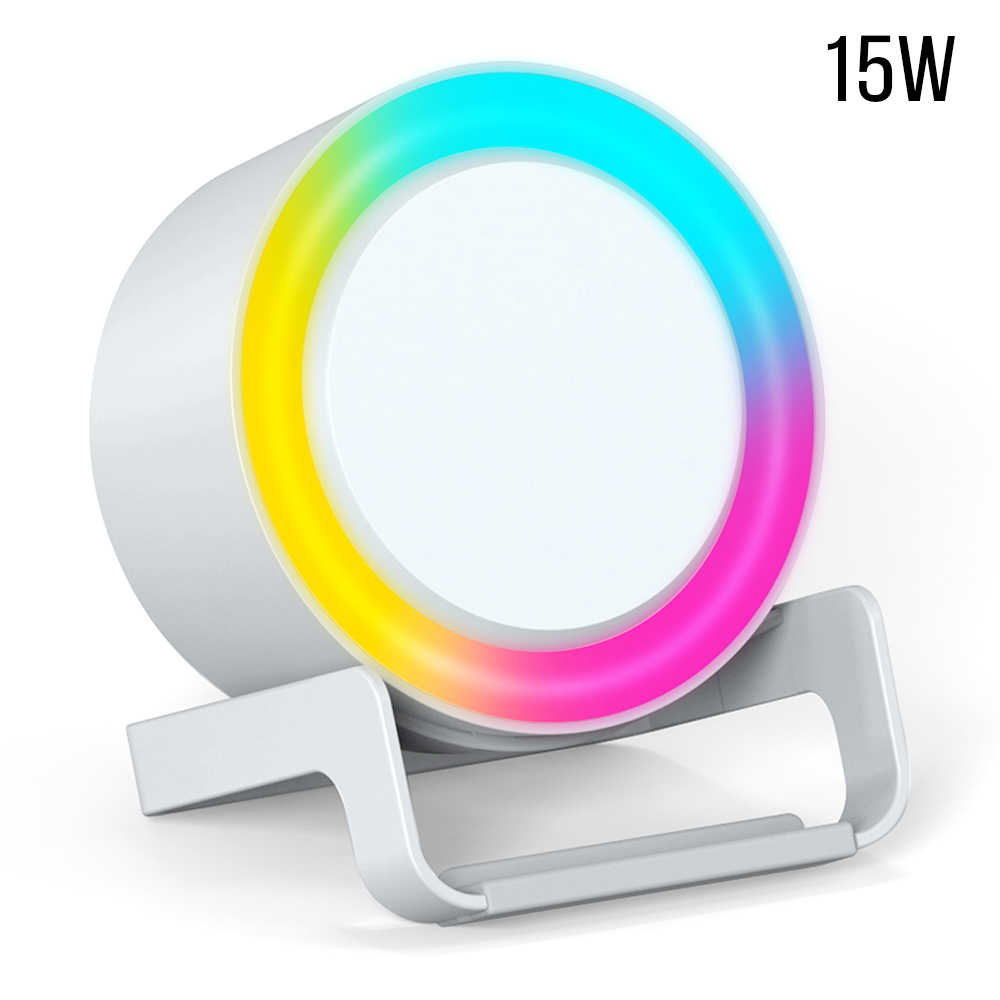 Беспроводная Bluetooth колонка U-Tone RGB c функцией беспроводной зарядки 15W, белый арт. 11020.011 Беспроводная Bluetooth колонка U-Tone RGB c функцией беспроводной зарядки 15W, белый арт. 11020.011