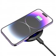 Беспроводное зарядное устройство Pebble 15W, черный арт. 7113.02