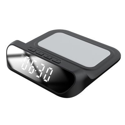 Часы с беспроводной зарядкой Drake, черный арт. 7104.02 Часы с беспроводной зарядкой Drake, черный арт. 7104.02