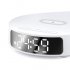 Часы с беспроводной зарядкой Dovel, белый Часы с беспроводной зарядкой Dovel, белый
