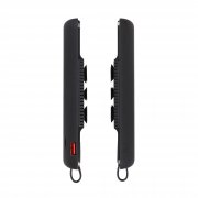 Беспроводное зарядное (22.5/15W) устройство "Topfull SOFTTOUCH" 10000 mAh с подсветкой лого, присосками, встроенными кабелями, с подставкой черный