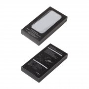 Беспроводное зарядное (22.5/15W) устройство "Topfull SOFTTOUCH" 10000 mAh с подсветкой лого, присосками, встроенными кабелями, с подставкой черный