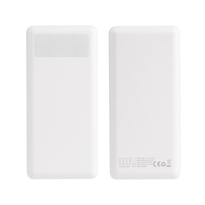 Зарядное устройство "Lumos" 10000 mAh с фонариком белый