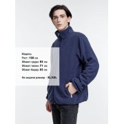 Куртка флисовая унисекс Nesse, темно-синяя