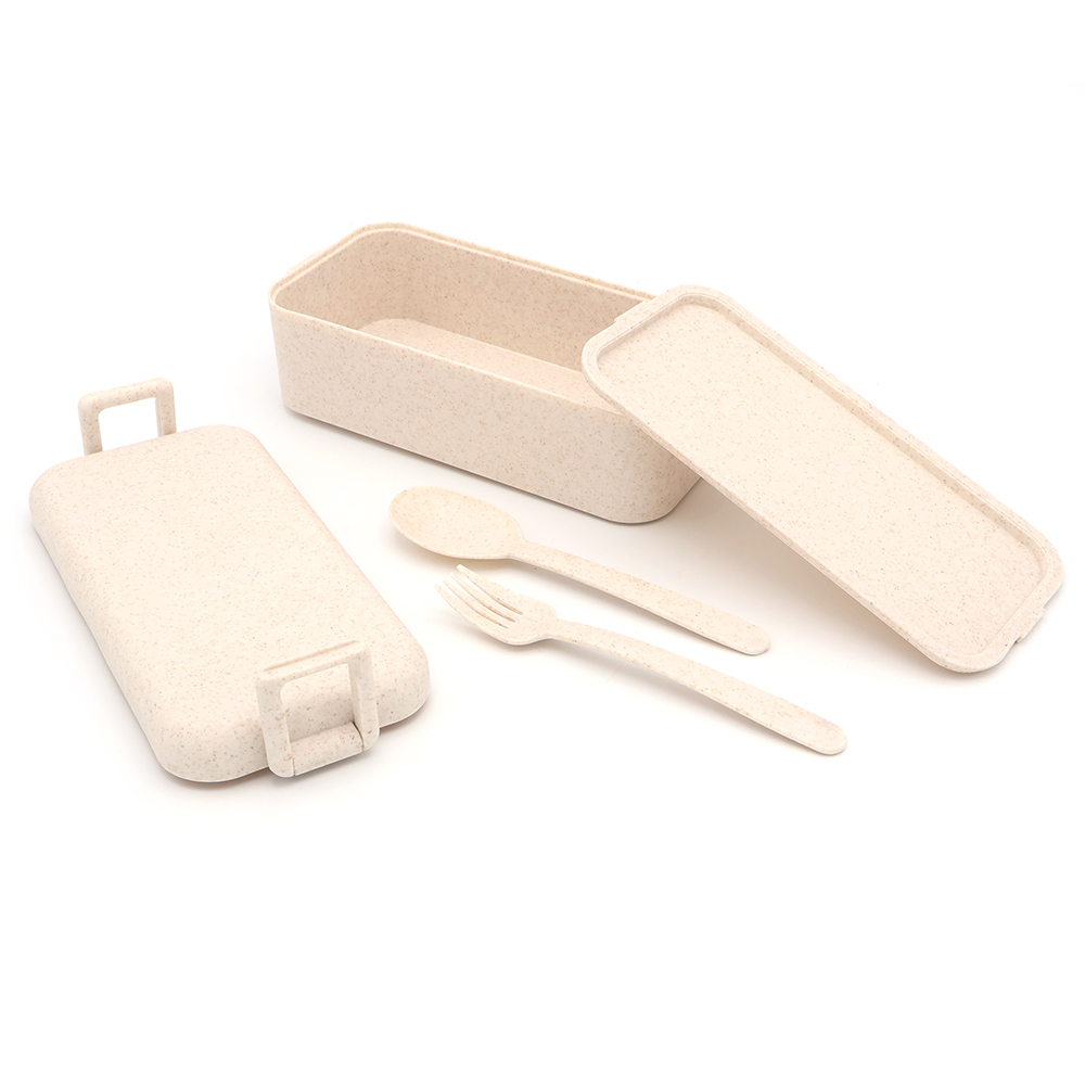 Ланчбокс (контейнер для еды) Bricker из пшеничного волокна, бежевый арт. 13008.13 Ланчбокс (контейнер для еды) Bricker из пшеничного волокна, бежевый арт. 13008.13