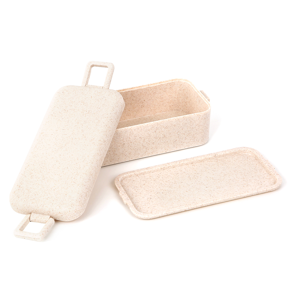 Ланчбокс (контейнер для еды) Bricker из пшеничного волокна, бежевый арт. 13008.13 Ланчбокс (контейнер для еды) Bricker из пшеничного волокна, бежевый арт. 13008.13