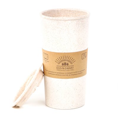 Термостакан с двойной стенкой Flathat, бежевый арт. 5060.13 Термостакан с двойной стенкой Flathat, бежевый арт. 5060.13