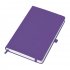 Бизнес-блокнот "Justy", 130*210 мм, ярко-фиолетовый,  твердая обложка,  резинка 7 мм, блок-линейка Фиолетовый