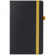 Ежедневник Ton, недатированный, черный с желтым