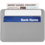 Чехол для карточек Shall Simple, серый арт. 19095.10