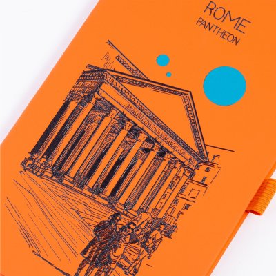 Блокнот "Парма_Pantheon Roma", формат А5 оранжевый