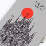 Блокнот "Парма_Duomo Milan", формат А5 серый