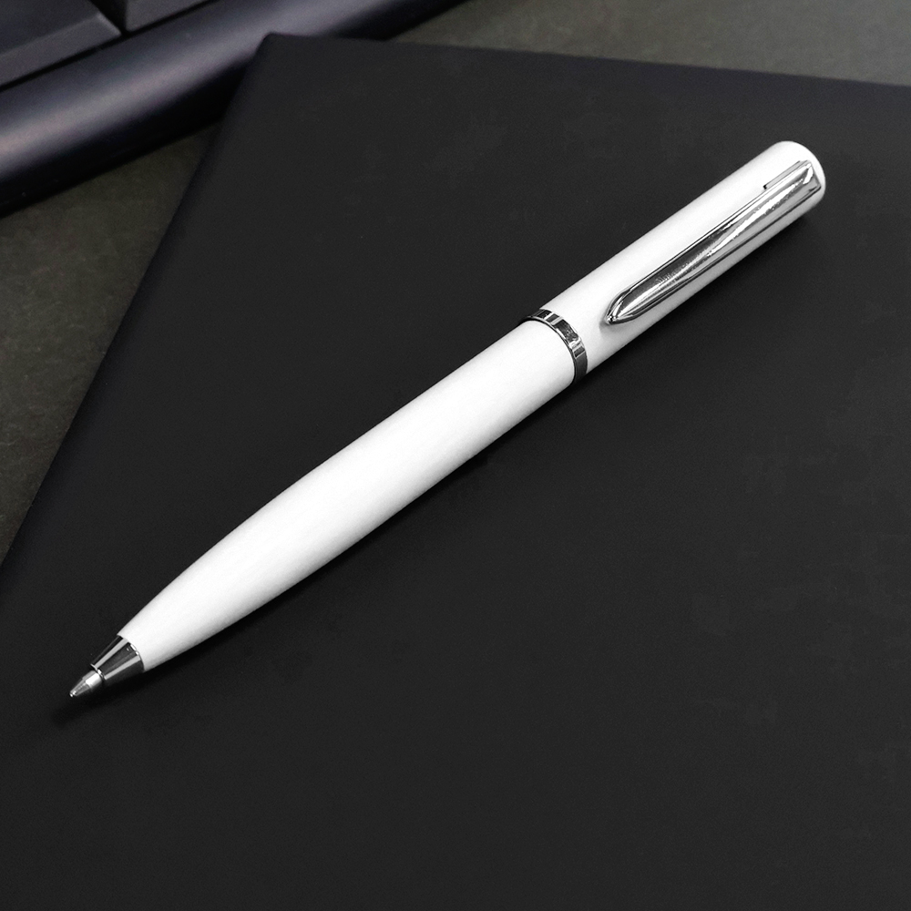 Ручка металлическая Alfa фрост, белая арт. 1060.01 Ручка металлическая Alfa фрост, белая арт. 1060.01