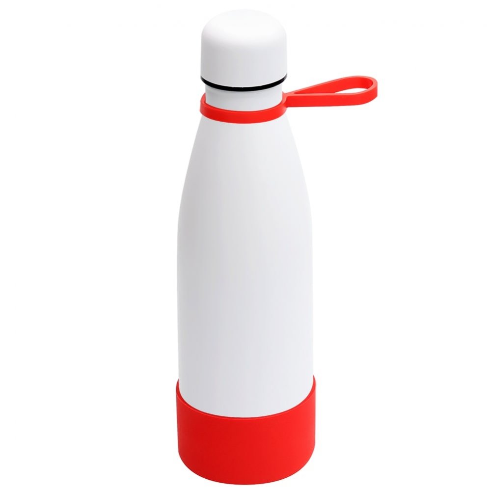 Термобутылка герметичная вакуумная Olivia To Go, белый/красный арт. 5050.01.05 Термобутылка герметичная вакуумная Olivia To Go, белый/красный арт. 5050.01.05