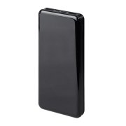 Универсальный аккумулятор Sleek 10 (10000 мАч), черный, 14х6.8х1,5 см Черный