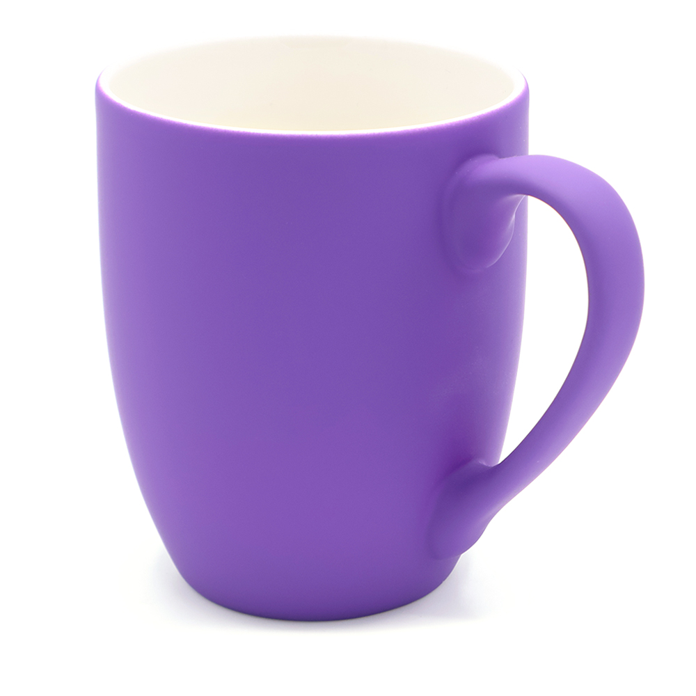 Кружка Elegante софт-тач 350мл, фиолетовая арт. 6109U.16 Кружка Elegante софт-тач 350мл, фиолетовая арт. 6109U.16