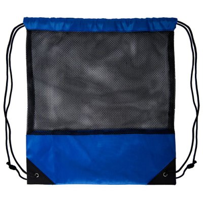 Рюкзак мешок с укреплёнными уголками Mesh, синий, 35*41 см, полиэстер 210D Синий арт. 16811/24
