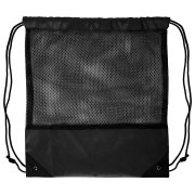 Рюкзак мешок с укреплёнными уголками Mesh, чёрный, 35*41 см, полиэстер 210D Черный арт. 16811/35