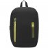 Складной рюкзак Compact Neon, черный с зеленым