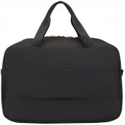 Сумка дорожная Compact Neon, черная с оранжевым