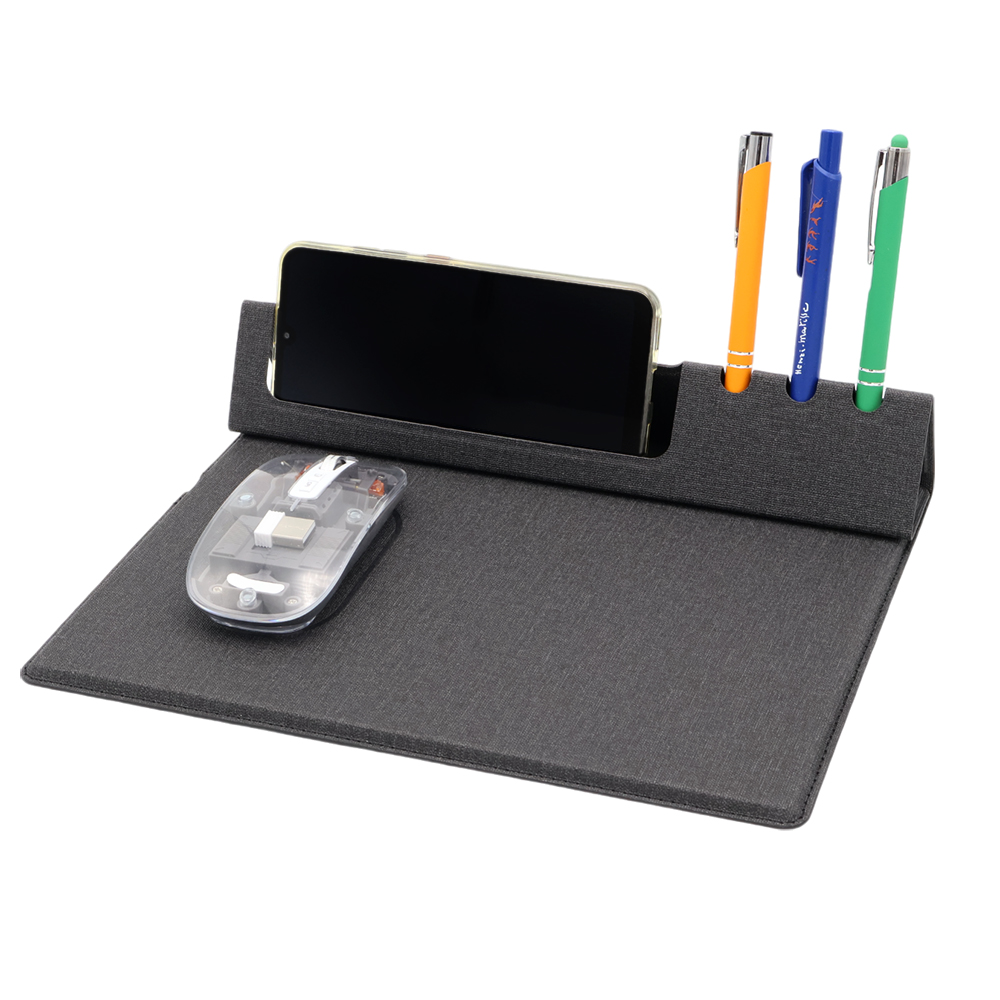 Коврик для мышки с беспроводной зарядкой Rolter, серый арт. 18022.10 Коврик для мышки с беспроводной зарядкой Rolter, серый арт. 18022.10