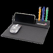 Коврик для мышки с беспроводной зарядкой Rolter, серый арт. 18022.10 Коврик для мышки с беспроводной зарядкой Rolter, серый арт. 18022.10