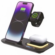 Беспроводное мультизарядное устройство Protos 15W, черный арт. 7051.02