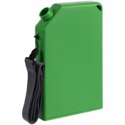 Плоская бутылка для воды Flacon, зеленая арт. 16598.90