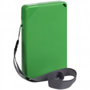 Плоская бутылка для воды Flacon, зеленая арт. 16598.90