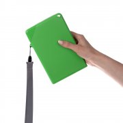 Плоская бутылка для воды Flacon, зеленая арт. 16598.90