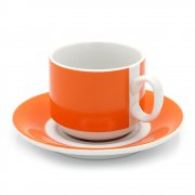 Чайная пара фарфоровая 220см³ экспресс Sunrise (7С1669Ф34), оранжевый, в коробке арт. 6130.07-K
