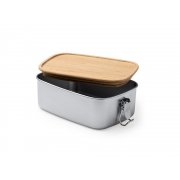 Ланч-бокс DAIKON из нержавеющей стали с бамбуковой крышкой арт. FI4103S129 Ланч-бокс DAIKON из нержавеющей стали с бамбуковой крышкой арт. FI4103S129