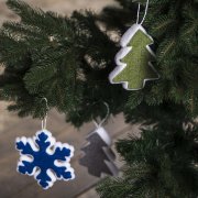 Украшение новогоднее ЕЛКА Серебро