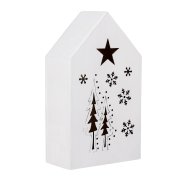 Украшение с подсветкой ДОМ белый