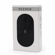 Мышь компьютерная беспроводная с индикатором Peeper, черный