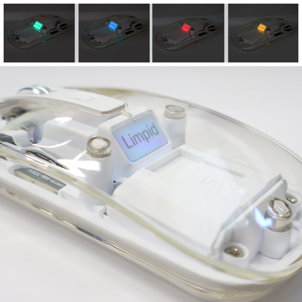 Мышь компьютерная беспроводная прозрачная Limpid, белый арт. 18031.01 Мышь компьютерная беспроводная прозрачная Limpid, белый арт. 18031.01